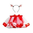 thumbnail image 1 of PINQI Sports Shorts for Unisex Child Kids Girls Christmas Dance Party Cartoon Tulle Skirt Ballet Skirts Hairband Set Princess Dancing Skirt 2-11Years Old, 1 of 3