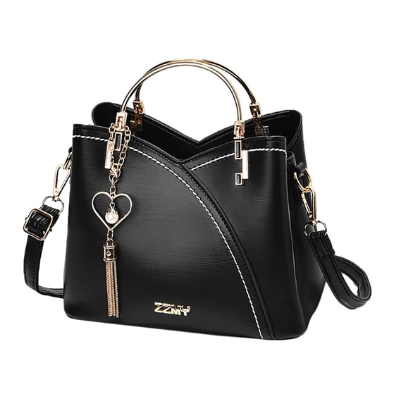 PINQI Spring and Summer Trendy Bags Ladies Fashion Handbags Shoulder Messenger Bags Large Capacity Handbag Fashion Womens Bag(Black,One Size)