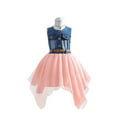 thumbnail image 1 of PINQI Summer Little Girls Sundress Toddler Girls Sleeveless Denim Dress Princess Dress Dance Party Tulle Dresses Above the Knee Sundress, 1 of 9