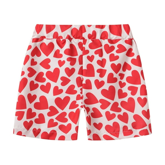 PINQI Summer Short Pants for Kids Boys Girls Summer Leisure Vacation Cute Cartoon Printing Beach Pants Fashion Sports Shorts