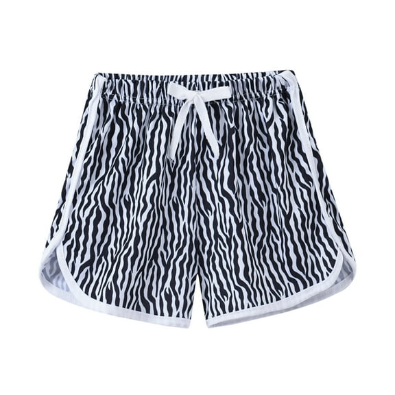 PINQI Toddler Boys Girls Floral Printed Sport Shorts Kids Beach Shorts Boy's Swim Pants Kid's Swim Board Shorts Bathing Swimwear (Black-2,3 Years)