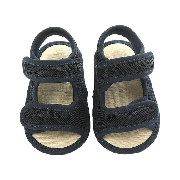 PINQI Toddler Boys Mesh Prewalker Sandals Open Toe Lightweight Breathable First Walking Shoes for Baby Girls Boys