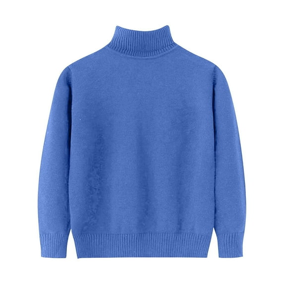 PINQI Toddler Christmas Pullover Sweater 2-14 Years Boys Girls Funny Kids Warm Long Sleeve Turtleneck Sweatshirt Crewneck Winter Clothes(BU2,7-8 Years)