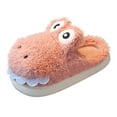 thumbnail image 1 of PINQI Unisex Kids Cute Slippers Girls Boys Home Slippers Warm House Slippers for Toddler Lined Winter Indoor Shoes for Indoor Outdoor(Pink,5-5.5 Years), 1 of 5