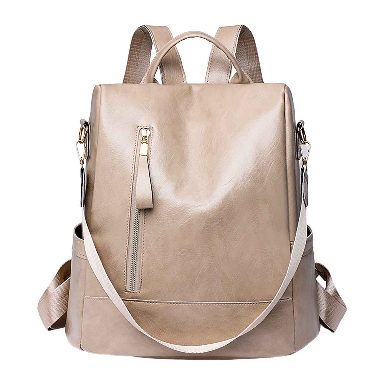 Backpack One Size PINQI Women's Shoulder Bag 2025 New Soft PU Leather Texture Backpack ...