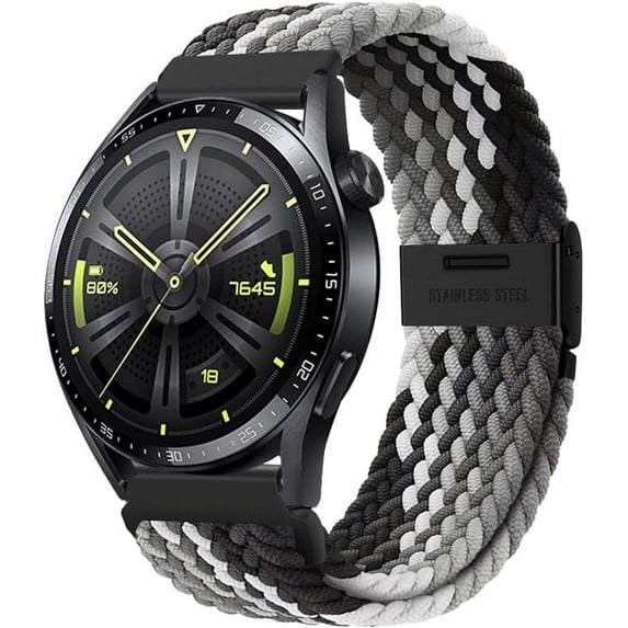 PINSAI 20mm Braided Bands Compatible with Samsung Galaxy 6 5 Pro 4 & 6 Classic Active Watch Quick Release Replacement Strap for Samsung Watch 3