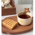 thumbnail image 1 of PINSAI Cute Hand-Painted Yellow Teddy Bear Ceramic Coffee Cup Delicate Afternoon Tea Dessert Cup For Girls-Yellow Bear, 1 of 1