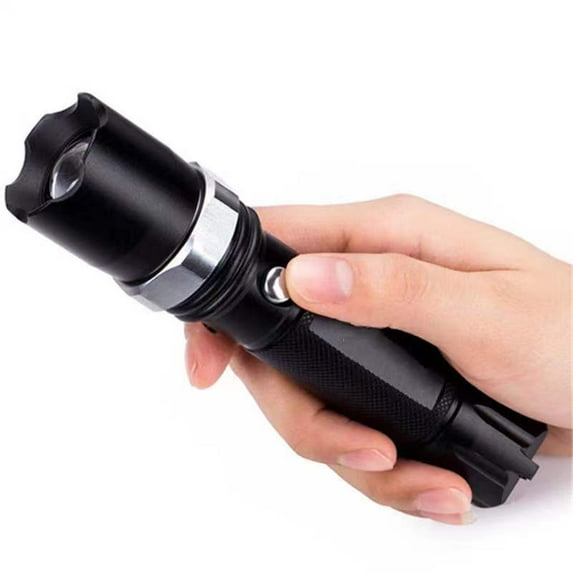 PINSAI Flashlights Rechargeable LED High Lumens, Powerful Aluminum alloy Flashlight, High Power Zoom searchlight for Men Gift Emergency Hiking Work