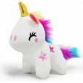 thumbnail image 1 of PINSAI White Unicorn Stuffed Animals, Kawaii Plush for Girls and Boys Soft Cuddly Unicorn Plush Toys Keychain, Fun and Cute Mini Stuffed Animal, 1 of 8
