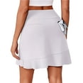 thumbnail image 1 of Pinspark Skorts for Women 18" Golf Athletic Skirts with 6 Pockets High Waisted Tennis Workout Skirts UPF50+ Modest Casual Pickleball Skorts, 1 of 8
