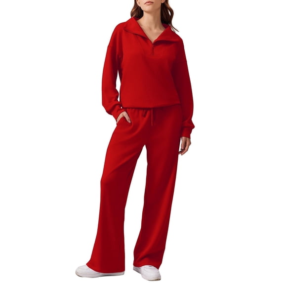 Pinspark Womens Sets 2 Piece Outfits Sweatsuit Oversized Sweatshirt Sweatpants Tracksuit Lounge Matching Set 2025 Fall Trendy