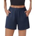 thumbnail image 1 of PINSPARK Sweat Shorts Womens Summer Workout Lounge Short High Waist Casual Running SweatShorts Drawstring with Pockets, 1 of 7