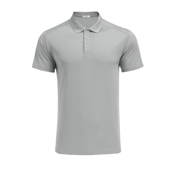PINSPARK Golf Polo Shirts for Men Quick Dry Short Sleeve Collared Shirt Slim Fit Casual Solid Stylish Polos Shirt