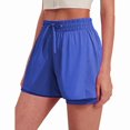 thumbnail image 1 of PINSPARK High Rise Athletic Shorts for Women Quick Dry Gym Running Shorts Breathable Outdoor Workout Shorts with Soft Liner, 1 of 9