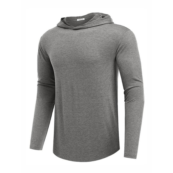 PINSPARK Lightweight Pullover Hoodies for Men Long Sleeve Hoodie for Golf Gym Workout Athletic Sweatshirt