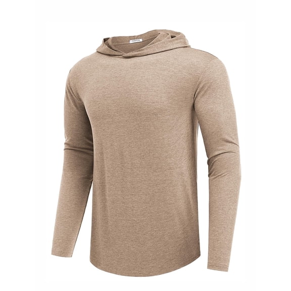 PINSPARK Lightweight Pullover Hoodies for Men Long Sleeve Hoodie for Golf Gym Workout Athletic Sweatshirt