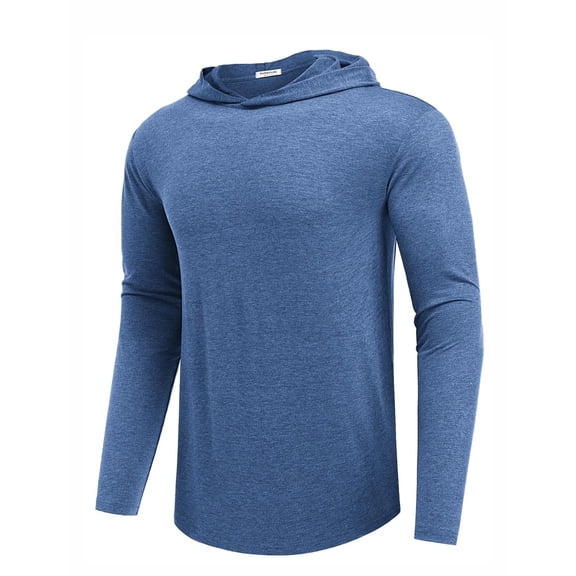 PINSPARK Lightweight Pullover Hoodies for Men Long Sleeve Hoodie for Golf Gym Workout Athletic Sweatshirt