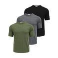 thumbnail image 1 of Pinspark Men's 3 Pack Workout Shirts Quick Dry Gym Athletic Shirts Moisture Wicking Short Sleeve T Shirts, 1 of 7