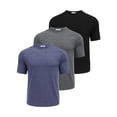 thumbnail image 1 of Pinspark Men's 3 Pack Workout Shirts Quick Dry Gym Athletic Shirts Moisture Wicking Short Sleeve T Shirts, 1 of 7