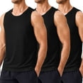 thumbnail image 1 of Pinspark Men's 3 Pack Workout Tank Tops Quick Dry Sleeveless Muscle Tee Gym Bodybuilding Fitness Shirts for Men, 1 of 8