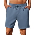 thumbnail image 1 of Pinspark Mens Lounge Sweat Shorts, 7" Casual Elastic Waist Gym Workout Shorts with Drawstring, 1 of 7