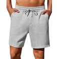 thumbnail image 1 of Pinspark Mens Lounge Sweat Shorts, 7" Casual Elastic Waist Gym Workout Shorts with Drawstring, 1 of 8