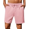thumbnail image 1 of Pinspark Mens Lounge Sweat Shorts, 7" Casual Elastic Waist Gym Workout Shorts with Drawstring, 1 of 7