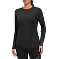 thumbnail image 1 of Pinspark UPF 50+ Rash Guard for Women Hiking Shirt Quick Dry Workout Top Long Sleeve Crewneck Running Shirts, 1 of 7
