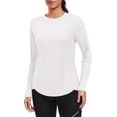 thumbnail image 1 of Pinspark UPF 50+ Rash Guard for Women Hiking Shirt Quick Dry Workout Top Long Sleeve Crewneck Running Shirts, 1 of 7