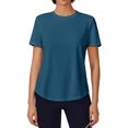 thumbnail image 1 of PINSPARK Moisture Wicking Shirts for Women Shorts Sleeve Workout Tops Soft Quick Dry Running Golf Tennis T-Shirts, 1 of 8