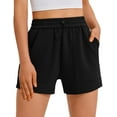 thumbnail image 1 of Pinspark Sweat Shorts Women Comfy Lounge Summer Short for Athletic Workout Running Pockets Drawstring Elastic High Waist, 1 of 6
