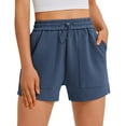 thumbnail image 1 of Pinspark Sweat Shorts Women's Casual Comfy Lounge Athletic Short Elastic Waist Drawstring Sports Bottoms Active Wear with Pockets, 1 of 6