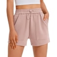thumbnail image 1 of Pinspark Womens Sweat Shorts Casual Summer Athletic Short Elastic Drawstring Waisted Comfy Lounge Bottoms with Pockets, 1 of 5