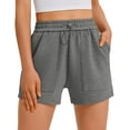 thumbnail image 1 of Pinspark Women's Shorts Casual Summer Sweat Athletic Short Comfy Lounge Trendy Sports Activewear with Pockets Elastic Waist, 1 of 6