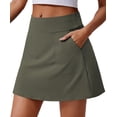 thumbnail image 1 of PINSPARK Tennis Skirts for Women High Waisted Golf Skorts with 4 Pockets Knee Length Athletic Skort UV Protection Active Skirt, 1 of 6