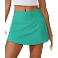 thumbnail image 1 of Pinspark Tennis Skirts for Women V-Waisted Athletic Skort Quick Dry Golf Skirts with 2 Pockets Shorts, 1 of 6