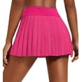 thumbnail image 1 of Pinspark Pleated Tennis Skirts for Women High Waisted Workout Skirts Breathable Mini Athletic Skort Activewaer with 3 Pockets, 1 of 6