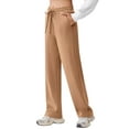 thumbnail image 1 of Pinspark Wide Leg Sweatpants Women High Waisted Baggy Casual Workout Pants Soft Drawstring Athletic Pants with 2 Pockets, 1 of 8