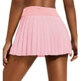 thumbnail image 1 of PINSPARK Women Tennis Skirt High Waist Pleated Athletic Skirt Tummy Control Golf Skorts Cute Casual Pickleball Skirt, 1 of 6