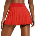 thumbnail image 1 of Pinspark Women Tennis Skirt High Waist Pleated Athletic Skirt Tummy Control Golf Skorts Cute Casual Pickleball Skirt, 1 of 6