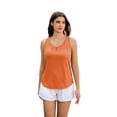 thumbnail image 1 of Pinspark Women's Sleeveless Round Neck Loose Fit Racerback Lightweight Yoga Gym Tank Top Workout Athletic Running Shirts, S-2XL, 1 of 7