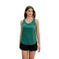 thumbnail image 1 of Pinspark Women's Racerback Yoga Tank Top Sleeveless Athletic Shirt Long Length Gym Tops Lightweight Workout Running Shirts, 1 of 7