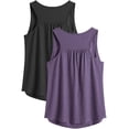 thumbnail image 1 of Pinspark Women's Racerback Tank Tops Loose Fit Workout Tops Sleeveless Yoga Shirt Gym Athletic Lightweight Tanks, 1 of 5