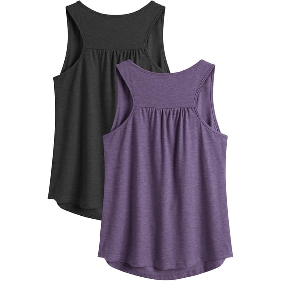 Pinspark Tank Top for Women Sleeveless Workout Tops Racerback Gym Yoga Running Tanks Sleeveless Athletic Shirts