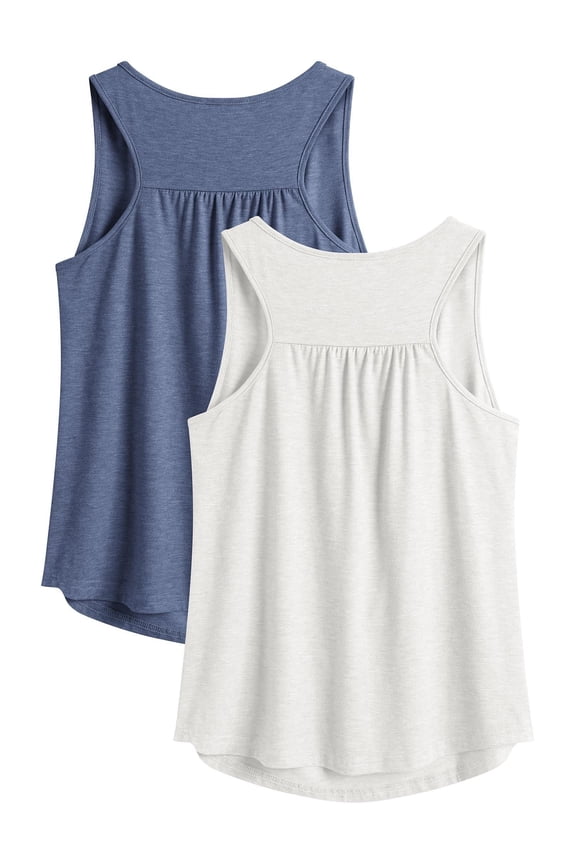 Racerback Tank Tops for Women Sleeveless Workout Tops Loose Fit Yoga Shirt Gym Athletic Lightweight Tanks