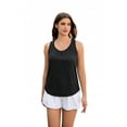 thumbnail image 1 of Pinspark Women's Racerback Yoga Tank Top Sleeveless Athletic Shirt Long Length Gym Tops Lightweight Workout Running Shirts, 1 of 7