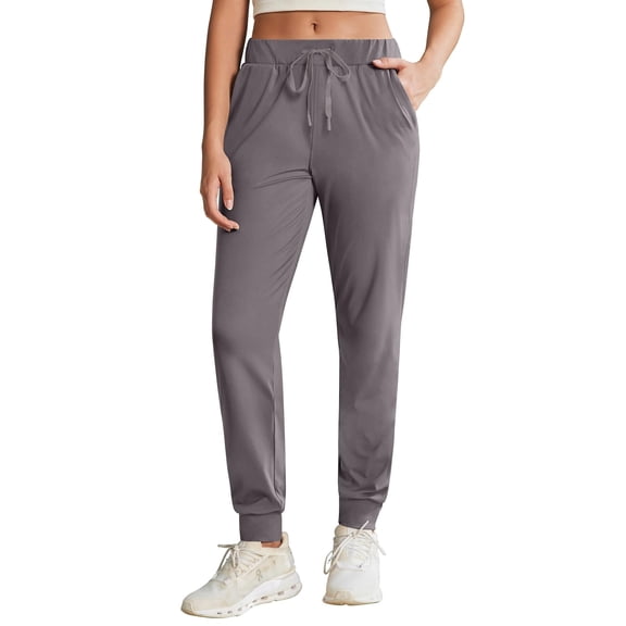 Pinspark Women's Joggers Pants with Pockets, Stretch Athletic Track Pants Lightweight Running Workout Sweatpants