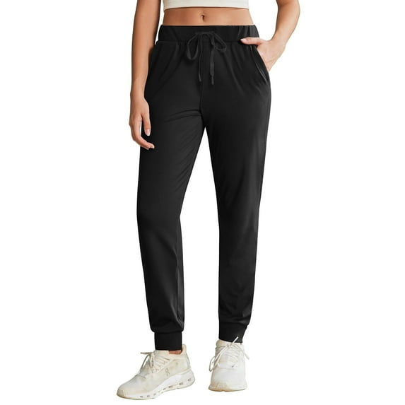 Pinspark Women's Joggers Pants with Pockets, Stretch Athletic Track Pants Lightweight Running Workout Sweatpants