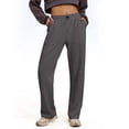 thumbnail image 1 of Pinspark Womens Straight Leg Sweatpants Casual Athletic Workout Pants Stretch Soft Lounge Pants with Pockets, 1 of 7