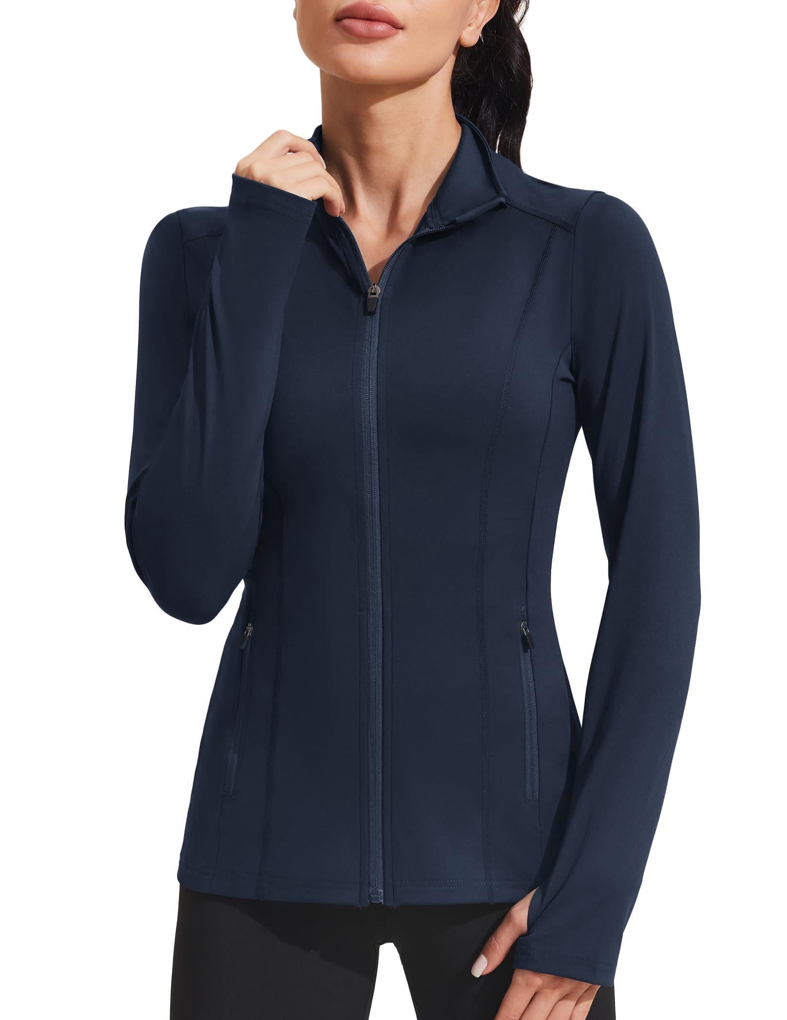 Pinspark Workout Jackets for Women Athletic Running Gym Yoga Jacket ...